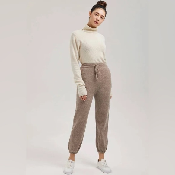 Gentle Herd Pants - NWOT Gentle Herd High-Waisted Pure Wool Joggers